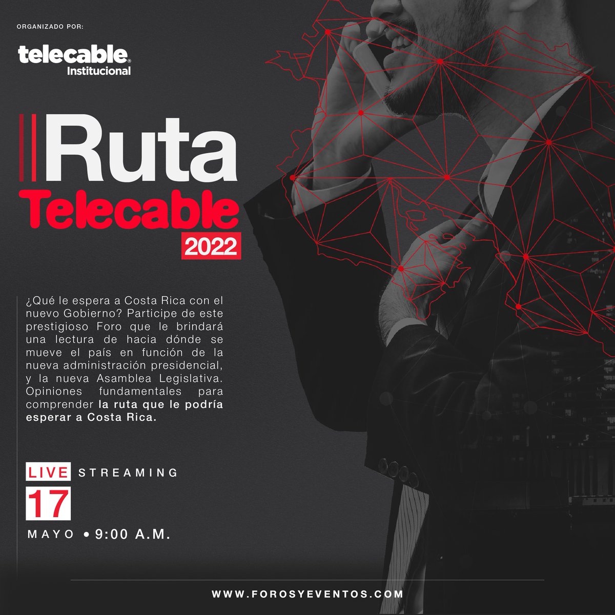 forossantander's tweet photo. Este próximo 17 de mayo, en vivo, un foro para conocer las perspectivas de #CostaRica en materia política, económica, de seguridad, social, entre otros, en las voces de conocidos/as analistas.

Presentado por: Telecable Institucional

https://t.co/JREmE2QqjT
#rutatelecable https://t.co/JjajdcBd5J