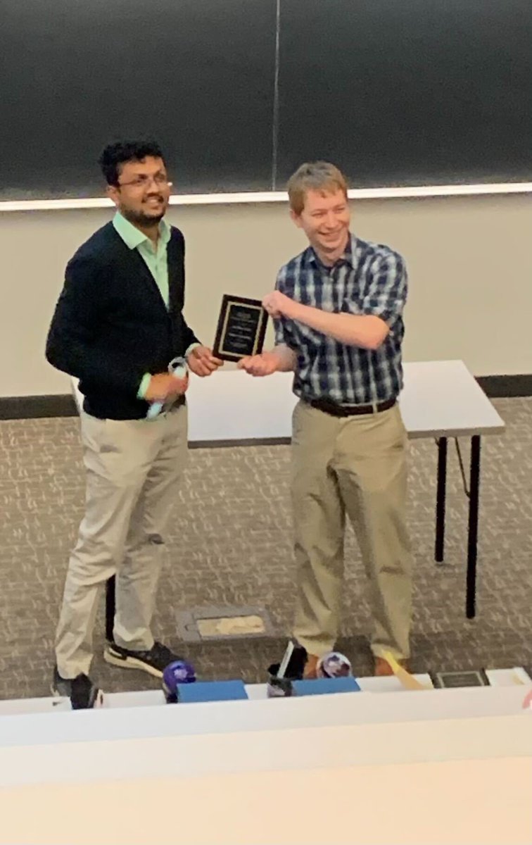 Congrats to Liz Garland-Kuntz and Yu-Chen Yen (@tesmer_john) on their first place talks at the Hitchhikers Guide to the Biomolecular Galaxy symposium! And to <a href="/IsaacFisher_/">Isaac Fisher</a> and Rishi Patel for their tie in the poster contest!