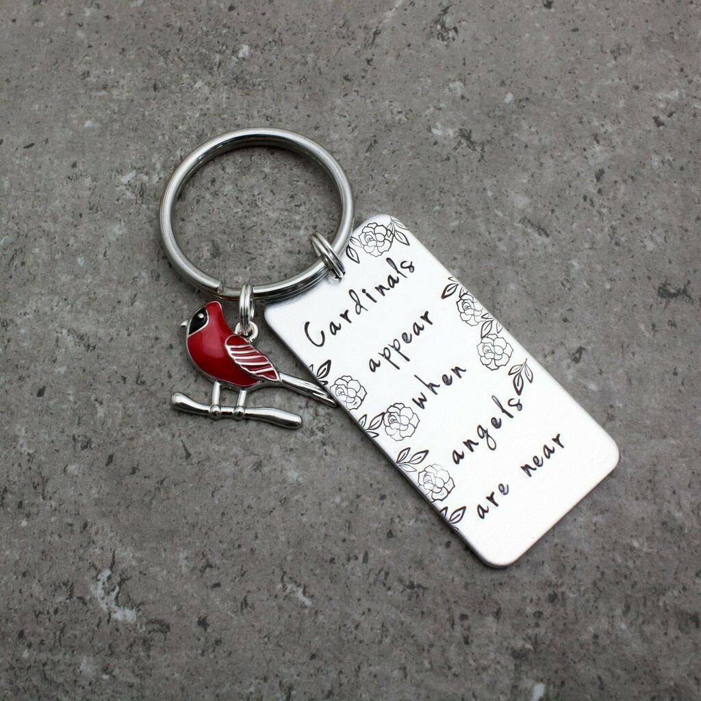 leah_c_'s tweet image. Sleek sellouts! 🤓. Order Cardinals Appear When Angels Are Near Sympathy Gift Cardinal Gifts Remembrance Key Chain Mourning Gift Funeral Memorial For Lost Loved One at $25.0 #CardinalBird #CardinalsAppear #LossOfChild #SympathyGift #LossOfHusband #Mem… instagr.am/p/CdeEs5huu02/