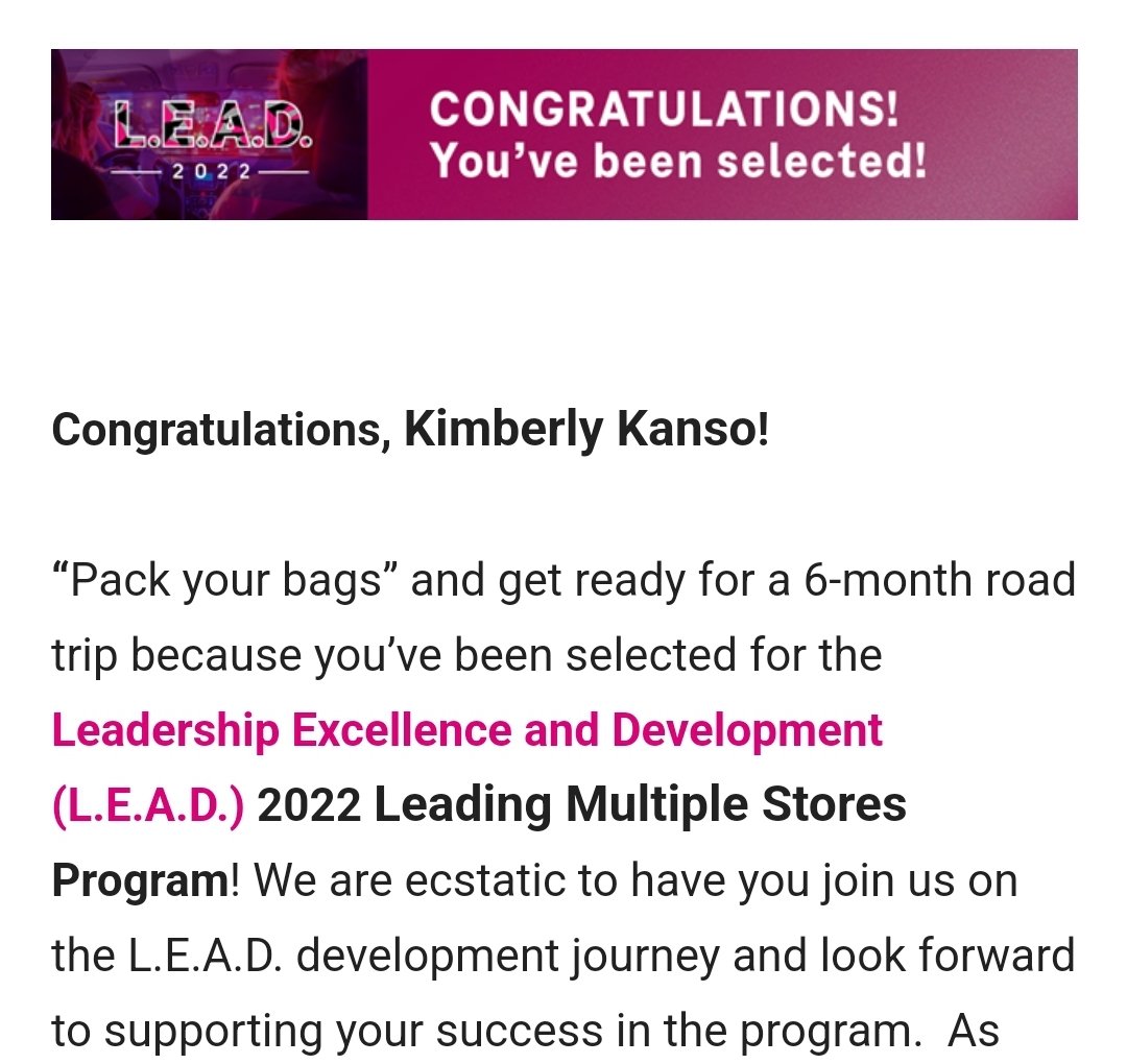 Thankful for another learning opportunity with T-Mobile. Can't wait to see what this part of the journey entails! #NeverStopGrowing