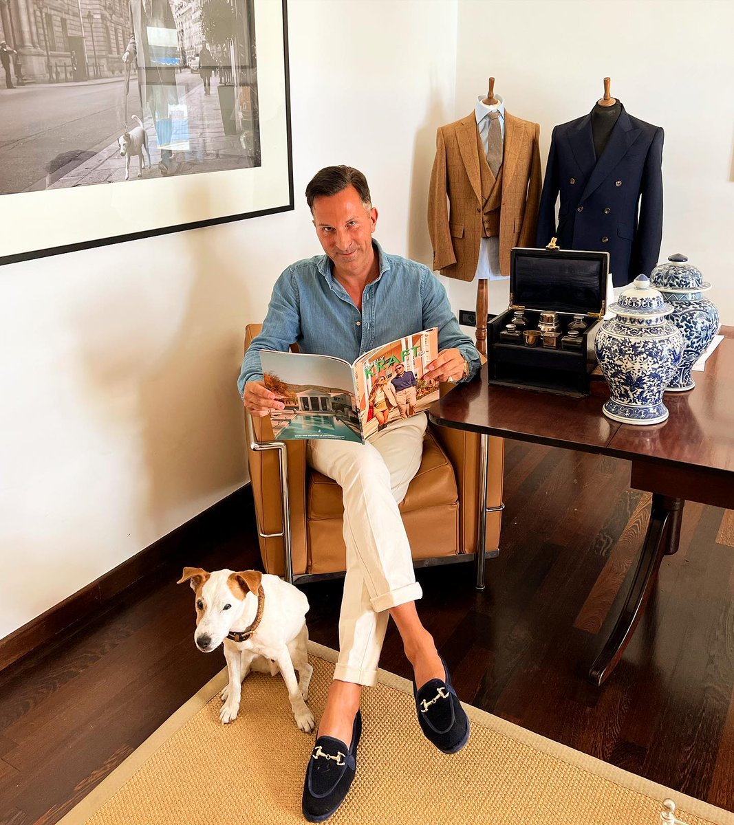 Alexander_bowe's tweet photo. FINELY KRAFTED Magazine Vol. 2 will be out NEXT WEEK !!! 🎉🍾💪
I am very excited to finally hold an advance copy of the brand new edition of my “Gentleman’s Scrapbook" #fashion #designer #magazine #classy #book #gentleman #lifestyle #inspiration #dog https://t.co/XA2MnIR7Hr