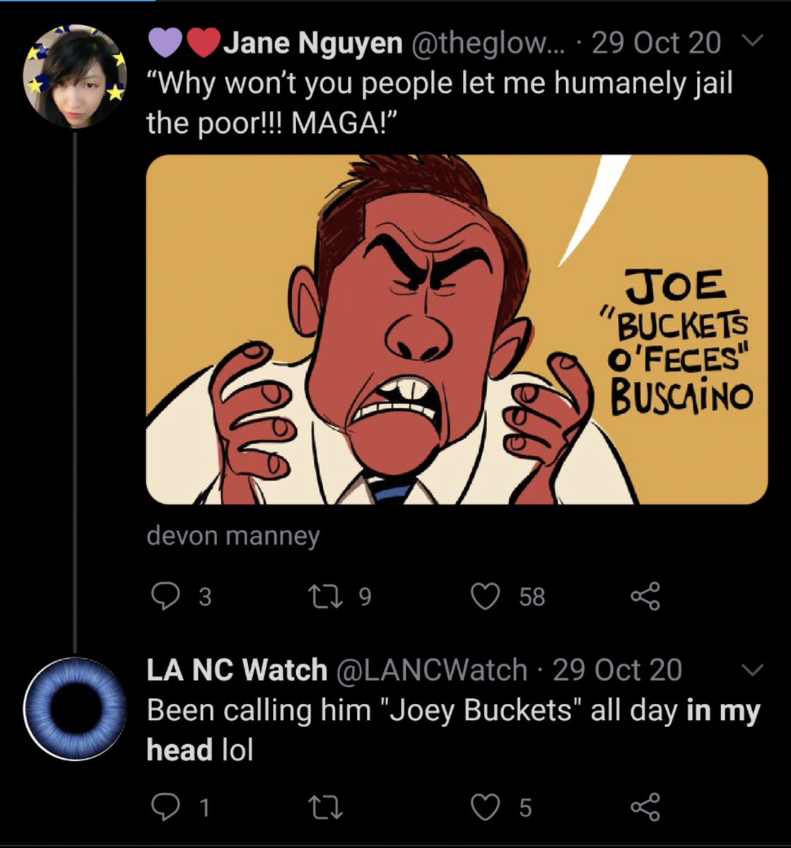 The origins of 'Joey Buckets'

#freeLANCwatch