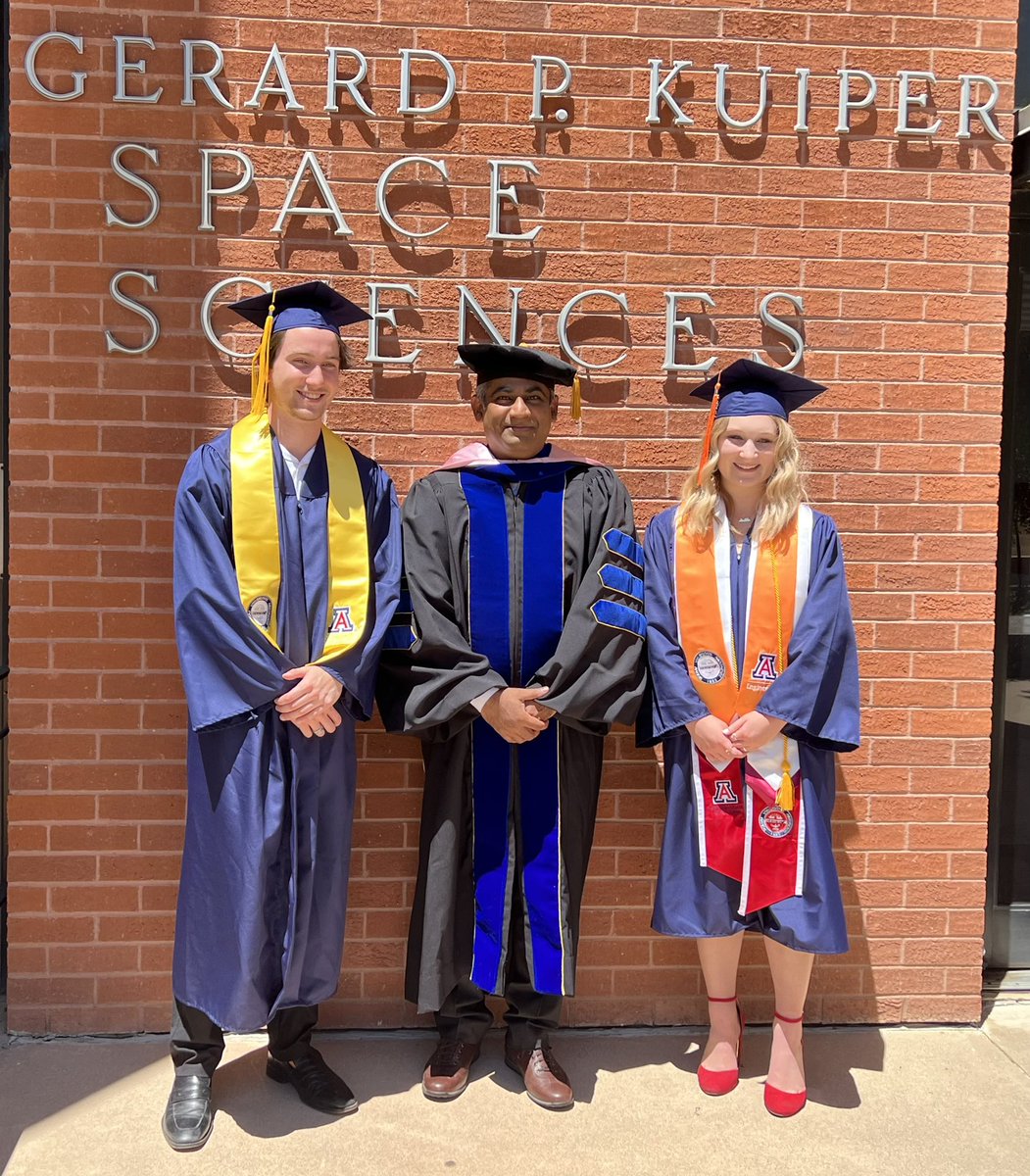 Vishnu Reddy (@moonyguy) on Twitter photo Best part of my job at <a href="/UArizonaLPL/">UArizona Lunar and Planetary Laboratory</a> is when our students graduate. <a href="/astro_cantillo/">David Cantillo</a> graduated as outstanding senior from <a href="/UAZFrankeHonors/">W.A. Franke Honors College</a> and Grace is headed to CU Boulder for her grad school. Best part of my job at <a href="/UArizonaLPL/">UArizona Lunar and Planetary Laboratory</a> is when our students graduate. <a href="/astro_cantillo/">David Cantillo</a> graduated as outstanding senior from <a href="/UAZFrankeHonors/">W.A. Franke Honors College</a> and Grace is headed to CU Boulder for her grad school.