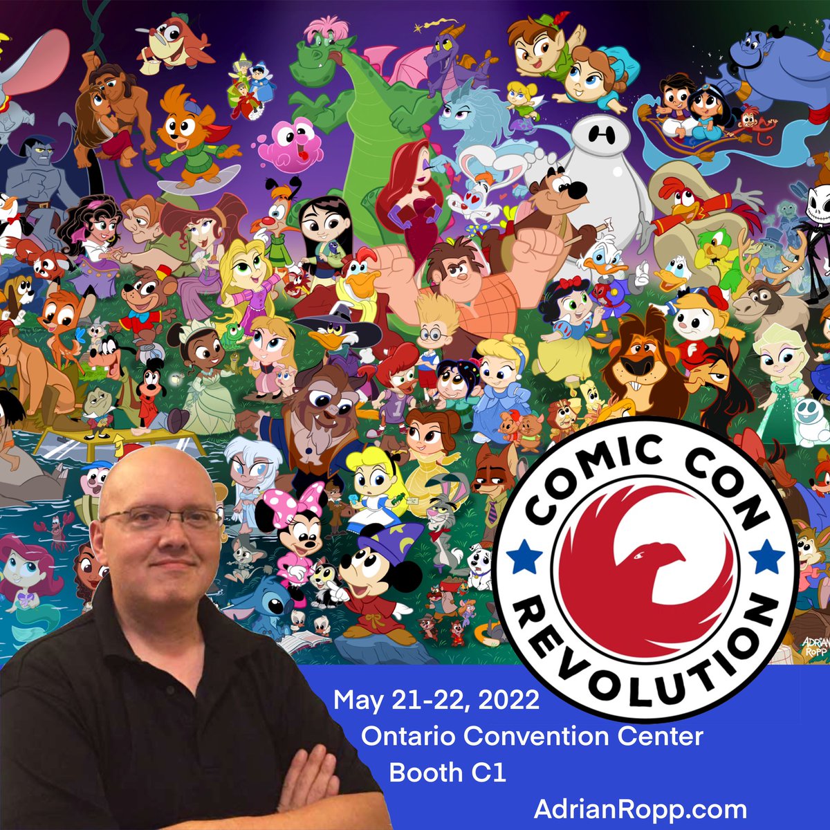 toonbaboon's tweet photo. Come see me at @ComicConRvltn in Ontario, CA on May 21-22! #disneyinfinity #archiecomics https://t.co/t2YZgUw3RI