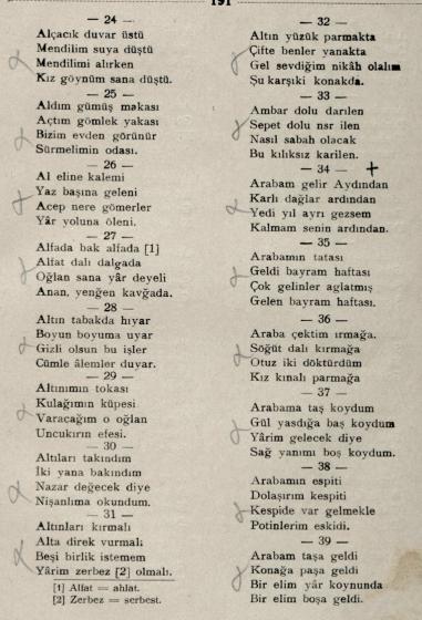 daciraki's tweet photo. 1933 yılında Balıkesir'de derlenmiş manilerden birkaç örnek.
#Maniler
#BalıkesirManileri https://t.co/R9JQg9uVCu