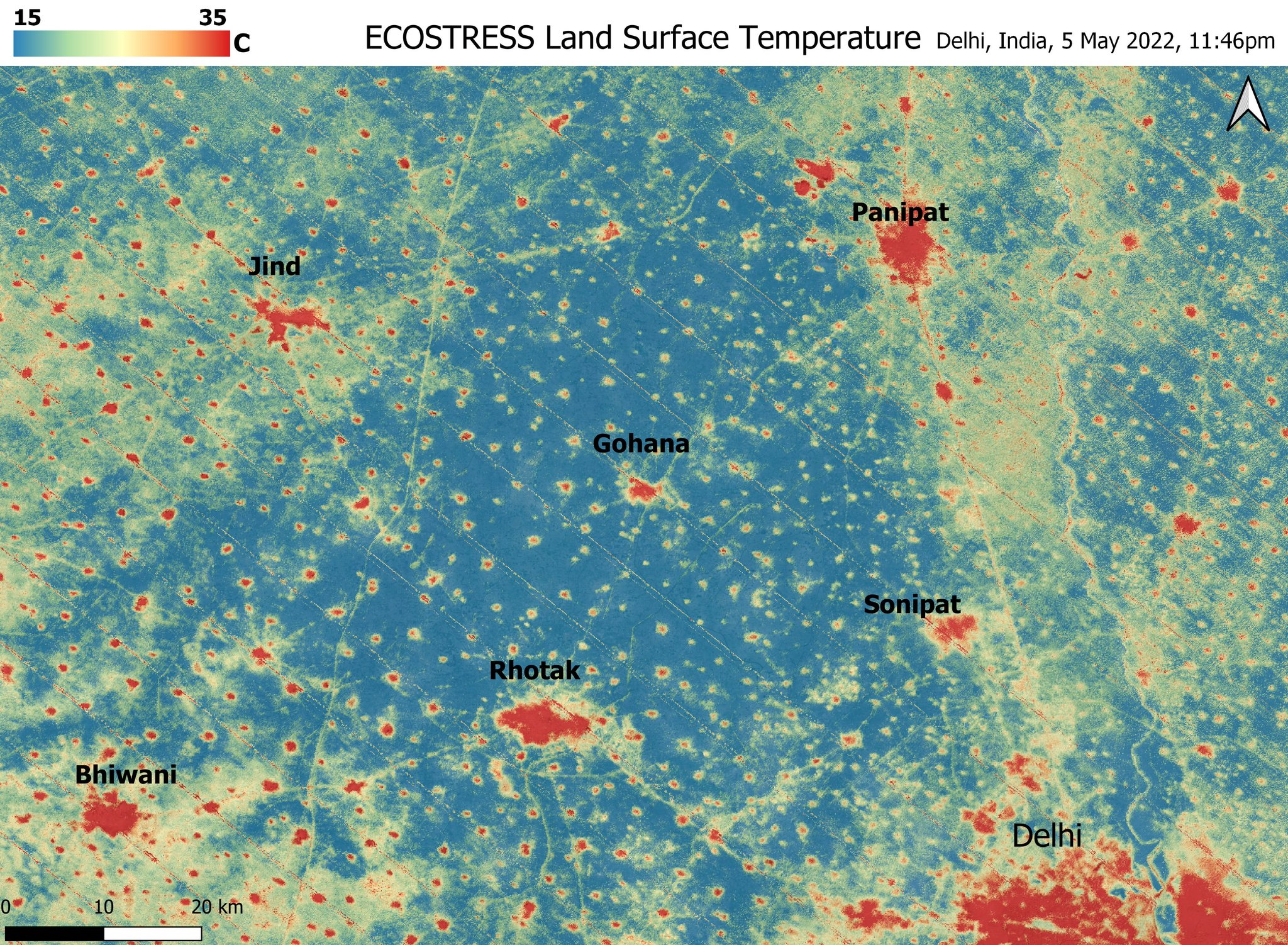 NASA JPL on Twitter "Cities are often markedly warmer than the