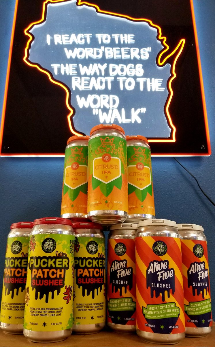 CityViewLiquor's tweet photo. Drippy ice cold BEER! @LionsTailBrew #NewBeerArrivals #FreshFrosties #IceColdBeer #TimeForAColdOne #BeerOClock #CrazyRadBeer #WiscoCraft #LocalBeerScene https://t.co/DLcMUiR9y9