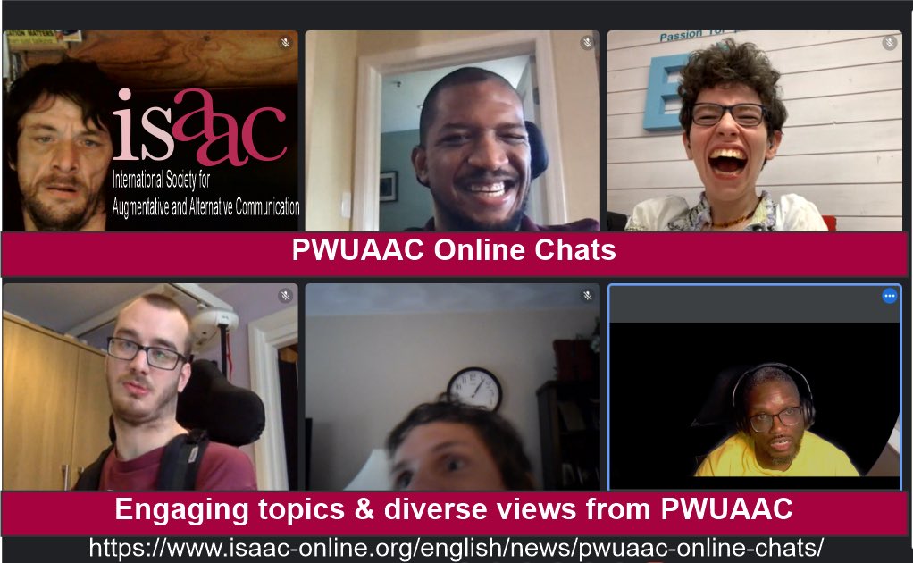 ISAAC_AAC's tweet photo. ISAAC invites people who use AAC to meet online for informal chats. The next PWUAAC Online Chat is happening on May 16th at 2pm EDT.
Join the chat here: https://t.co/juVwVceGcO
#AAC #augcomm #augmentativealternativecommunication #pwuaac https://t.co/UOgogxl170