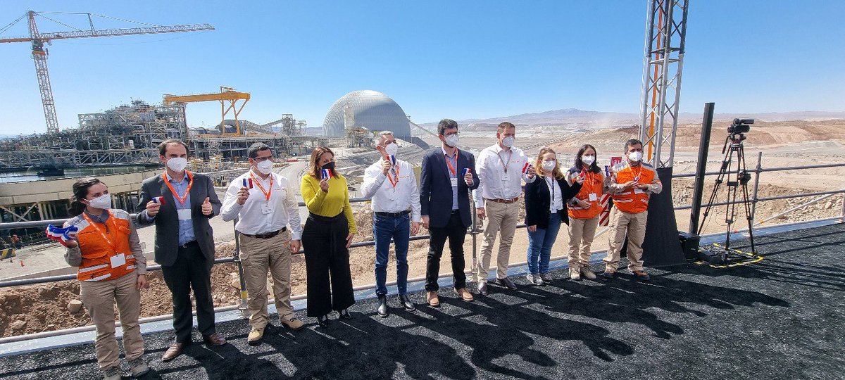 MinMineria_cl's tweet photo. 🔸 #AgendaMinería | Esta mañana, el subsecretario de #Minería, @willykracht, participó en la inauguración de Planta Concentradora de Spence #SierraGorda, junto a global CEO @bhp @Sernageomin @Seremimineria y delegada presidencial #Antofagasta @karenbehrensn 🇨🇱 https://t.co/d9NjYo4dRl