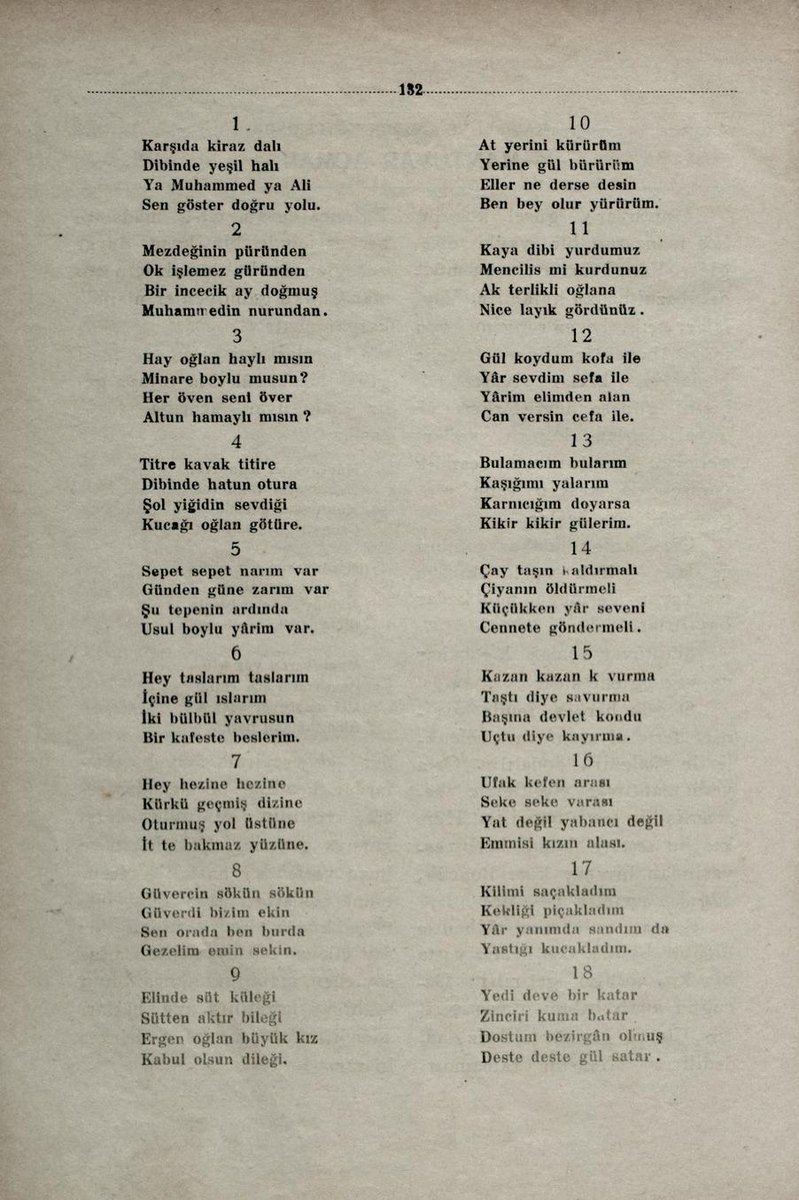 daciraki's tweet photo. Maraş Andırın'da 1933 yılında derlenmiş maniler.
#Maniler
#AndırınManileri https://t.co/SNEFd9cDfZ