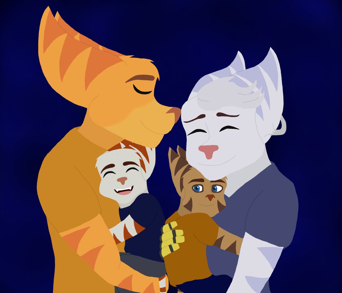 LKN_AnimeArt's tweet photo. decided to do some Rivchet today along with their twin boys Kad and Ali

#rivchet #ratchetxrivet #lombax #lombaxoc #ratchet #rivet #fanart #ratchetandclank https://t.co/FrgBkJni8W
