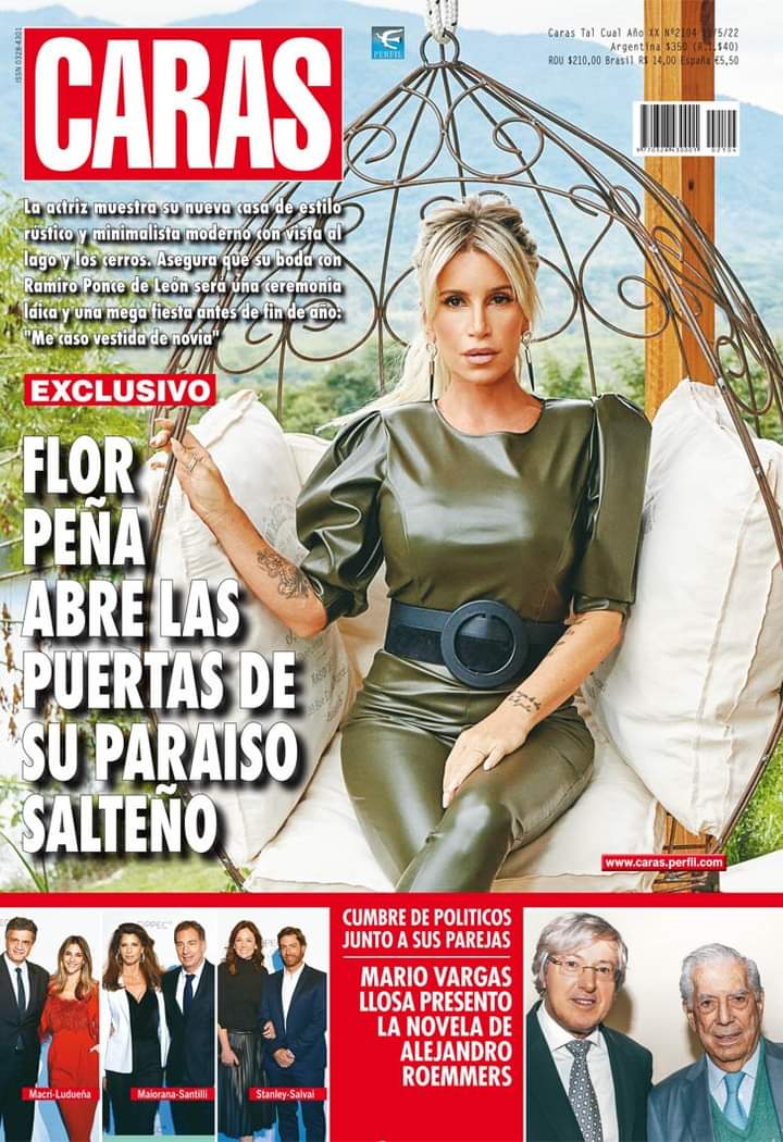 RevisteriaR's tweet photo. TAPA DE ESTA SEMANA DE LA REVISTA CARAS.
Florencia Peña abre las puertas de su paraíso salteño:"Me caso vestida de novia".
.
La actriz muestra su nueva casa estilo rústico minimalistica moderno con vistas al lago y los cerros. 
.
@caras #FlorPeña #florenciapeña #tapa #portada https://t.co/nRx9kHp7tM