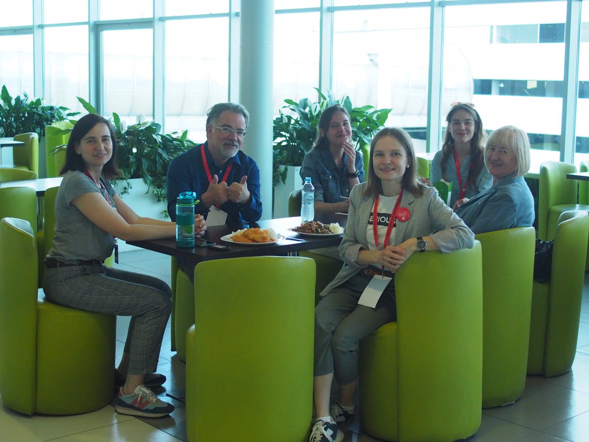 OpSAFEIntl's tweet photo. Enjoying a lunch break with some of our trainees in Warsaw, Poland. After this three-day intensive we will do the same in Cracow, and Bucharest. #Ukraine #childtrauma #opsafe https://t.co/WTqPiyzqNp