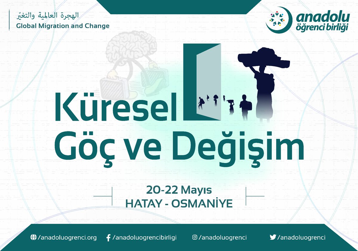 Aöb Kahramanmaraş (@aobkmaras46) on Twitter photo 📣Türkiye’nin farklı illerinde okuyan üniversite öğrencilerimizle 20-22 Mayıs tarihleri arasında Hatay ve Osmaniye’de Küresel #göç ve Değişim' temalı 8. öğrenci buluşmamızda bir araya geliyoruz.✨ 
#aobkampta 📣Türkiye’nin farklı illerinde okuyan üniversite öğrencilerimizle 20-22 Mayıs tarihleri arasında Hatay ve Osmaniye’de Küresel #göç ve Değişim' temalı 8. öğrenci buluşmamızda bir araya geliyoruz.✨ 
#aobkampta