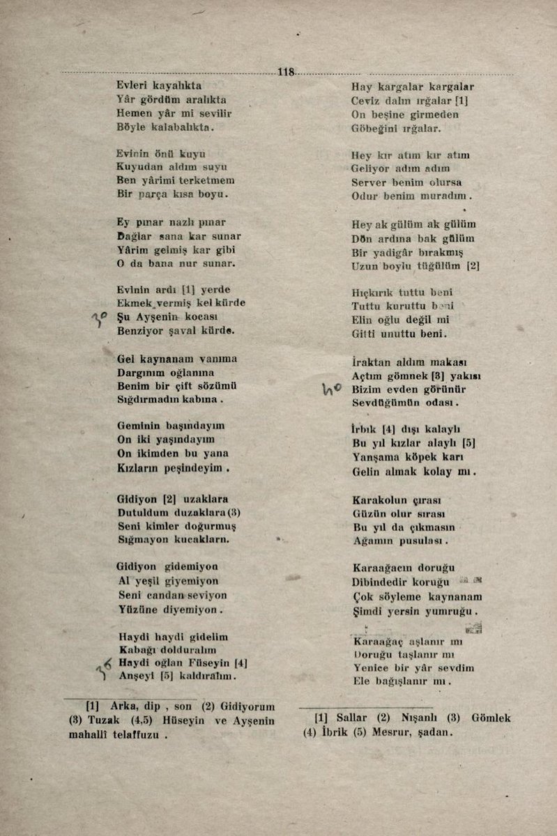 daciraki's tweet photo. 1931 yılında Sinop Boyabat'ta derlenmiş manilerden örnekler.
#Maniler
#BoyabatManileri https://t.co/jztJvXAKas