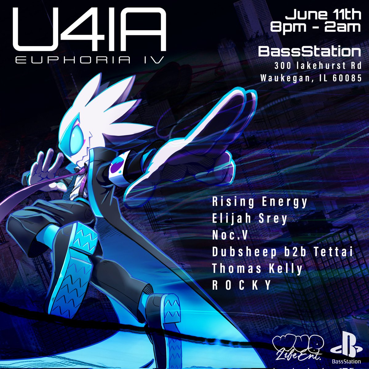 We proudly present...
💙💜𝕌𝟜𝕀𝔸💜💙 at Bass Station!
💙With Performances from
@risingenergydj   
Elijah Srey 
<a href="/NocV/">Noc.V</a> 
<a href="/dubhsheep/">Dubhsheep ૮꒰˵• ﻌ •˵꒱ა</a> 
<a href="/Tettai_url/">Tettai</a>
Thomas Kelly 
💙Hosted by R O C K Y  &amp; Wub Life Ent. 
💜Tickets: theticketing.co/e/u4iax
💙Details: fb.me/e/1QJA2Bf99
>w<