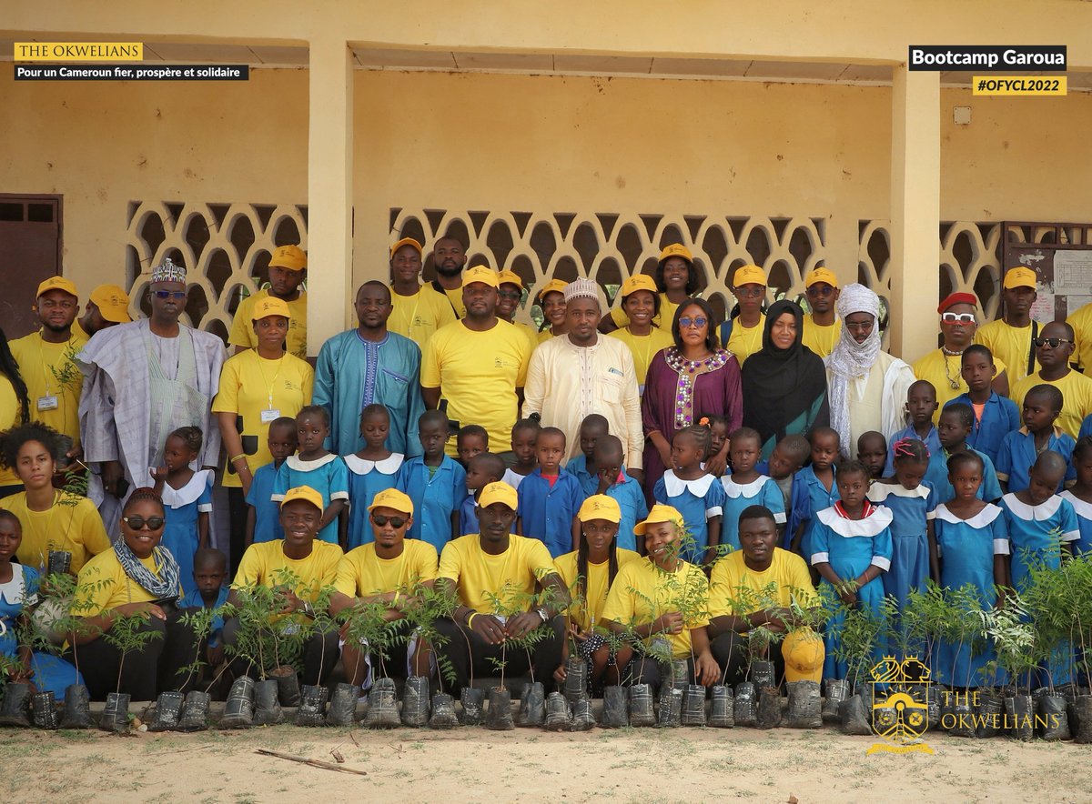 theokwelians's tweet photo. In Gashiga, we didn't just plant trees. We are convinced that our action has inspired these future leaders about the obligation we all have to renaturalise our environment.

#BootcampGaroua
#OFYCL2022
#TheOkwelians
#Cameroon https://t.co/2dwi6sw3aM