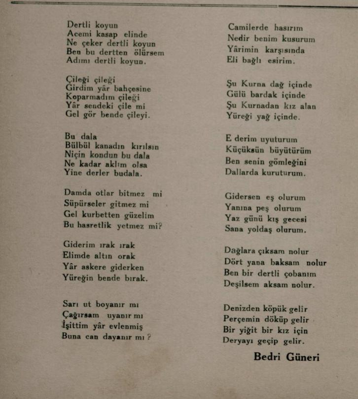 daciraki's tweet photo. Çatalca'da derlenmiş maniler. Yıl 1938.
#Maniler
#ÇatalcaManileri https://t.co/6pq5NiInCr