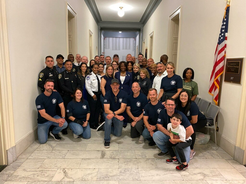 Thank you to <a href="/RepValDemings/">Former Congresswoman Val Demings</a> for hosting a meet and greet with members of <a href="/OrlandoPolice/">Orlando Police</a>, <a href="/OrangeCoSheriff/">Orange County Sheriff's Office</a>, <a href="/kissimmeepolice/">Kissimmee Police</a> &amp; <a href="/MountDoraPolice/">Mount Dora Police Department</a> during #NationalPoliceWeek.