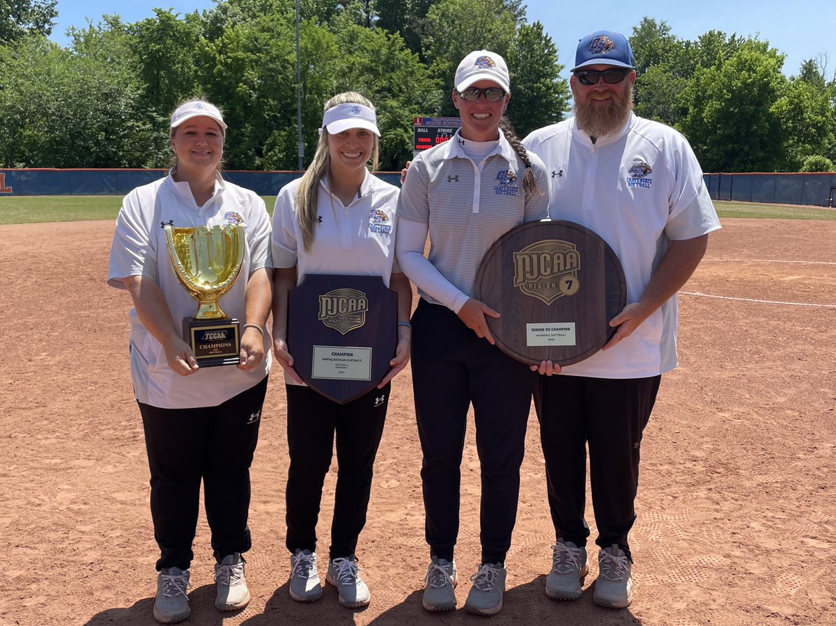 Congrats to the Coaching Staff for being named TCCAA Coaching Staff of the Year!! It takes a village 💙 #tigerpride #njcaasoftball