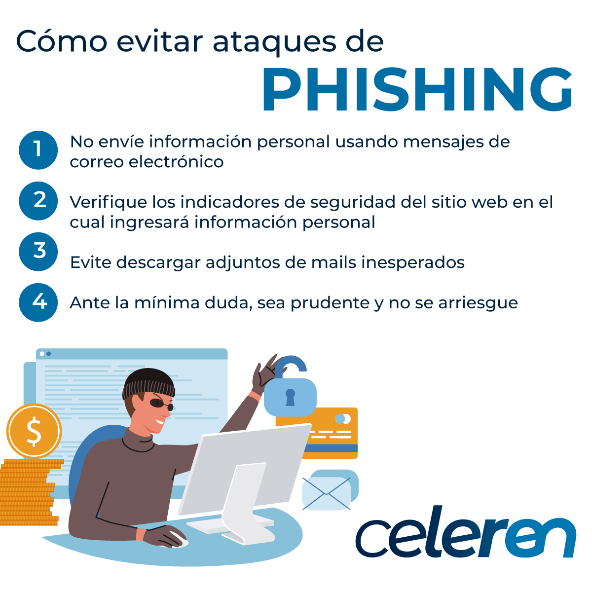 AdivaSanji's tweet photo. Prevenir el phishing es más sencillo de lo que parece. Simplemente presta atención a lo que se hace online y protege a tu empresa y a tus clientes
#celeren #vusecurity #phishing #prevencion https://t.co/JR269BVg8j