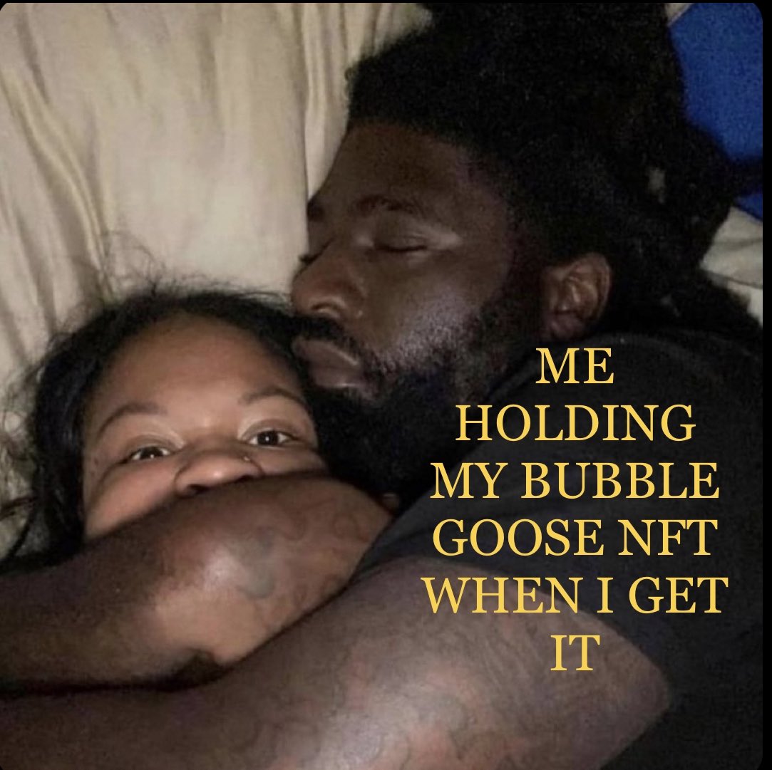 BubblegooseMeme's tweet photo. Never letting my goose go 😂

@iamcarljones @BubblegooseXYZ @naphSOL @VtorVentura1 @slatticus https://t.co/WwmHDQYivA