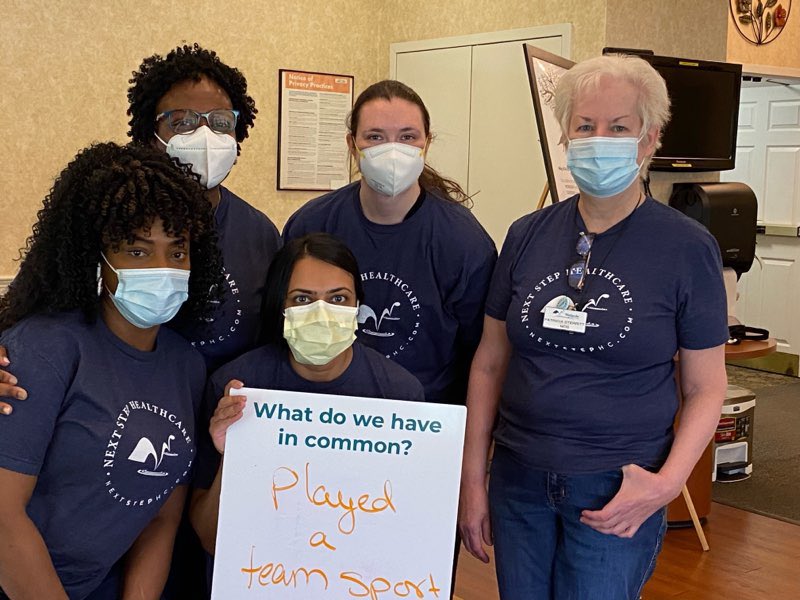 NextStepHC's tweet photo. #TeamWalpole sharing how they are #RootedTogetherNSHC during #NationalSkilledNursingWeek #Teamwork @MassDPH @MLSudders  @ahcancal @mcknightsltcn https://t.co/IYKRI6HW9Z