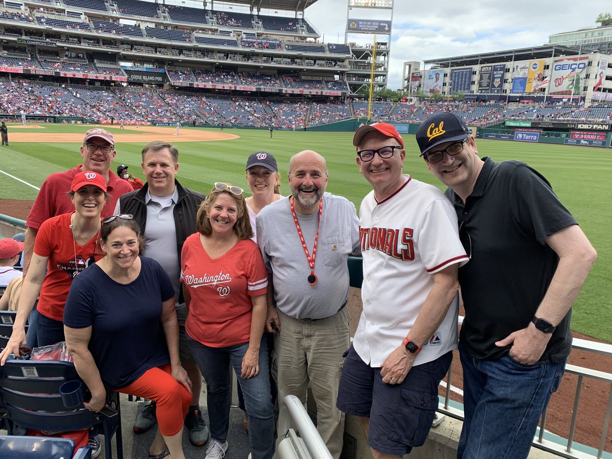 Some years ago, I served alongside an inspiring team of #RedCross #charity leaders. It’s great to catch up with these old friends on a nice day at #Nats Park. And @lclobrano even got a ball! (She tossed it to a kid.) Too bad the <a href="/Nationals/">Washington Nationals</a> bats couldn’t join us, too!