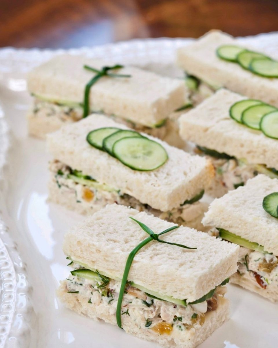 SouthernLadyMag's tweet photo. Garnished to perfection, these Herbed Chicken Salad Tea Sandwiches are best with sweet tea and great friends. Find the recipe at https://t.co/ucLRK2YR7q.

#southernladymag #chickensalad #chickensaladrecipe #sandwichrecipe #teasandwiches #teatime #springrecipes #springinthesouth https://t.co/V0bzEewPQt