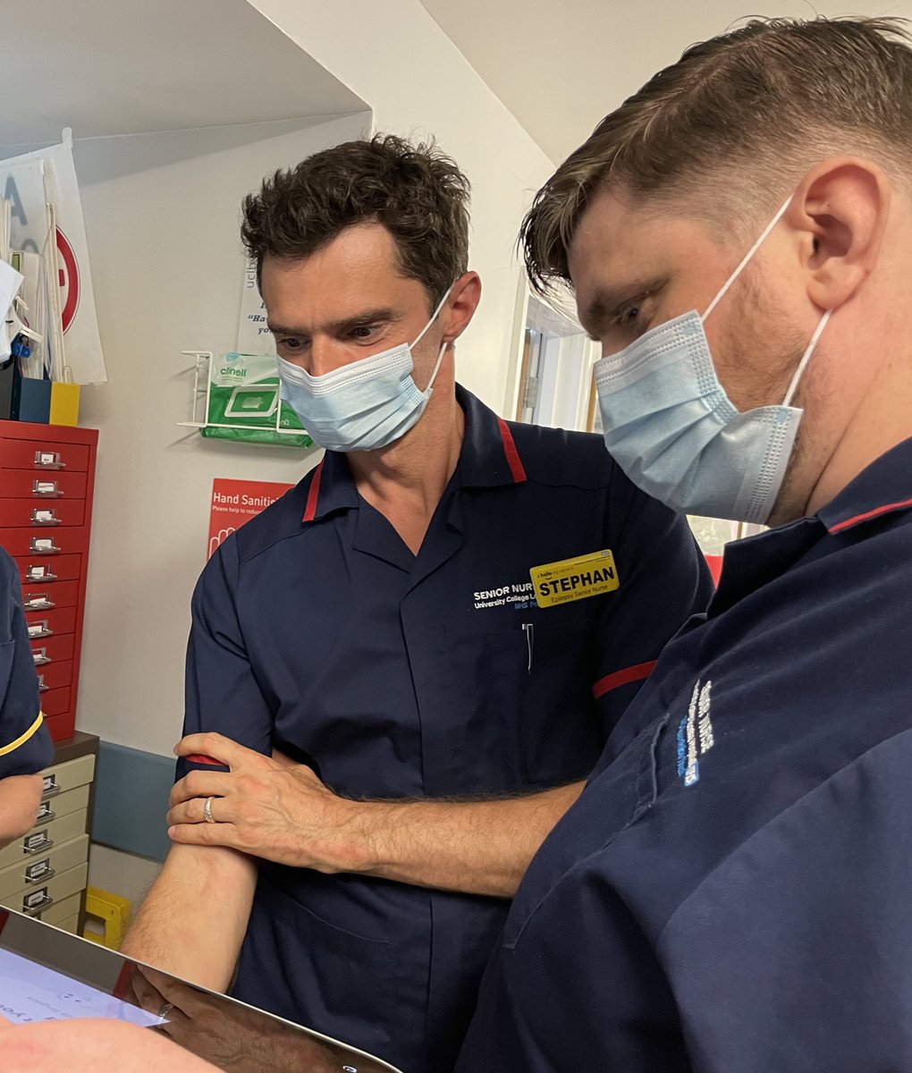 ipc_uclh's tweet photo. The multidisciplinary team on Telemetry @uclh joined in on the great fun! Lots of friendly competition and freebies won! Thank you all for celebrating #WorldHandHygieneDay2022! #OneTeam #CleanHandsSaveLive #Barebelowtheelblow https://t.co/RfjqpJeKLm