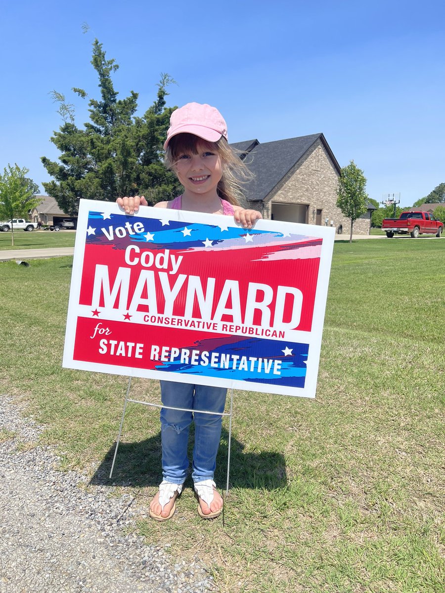 Willing to put a Vote Cody Maynard sign in your yard? Send a direct message with your address and we will add you to our list of deliveries. Beginning Saturday, our campaign team will be delivering signs to any supporters who want one. Thanks for your support.