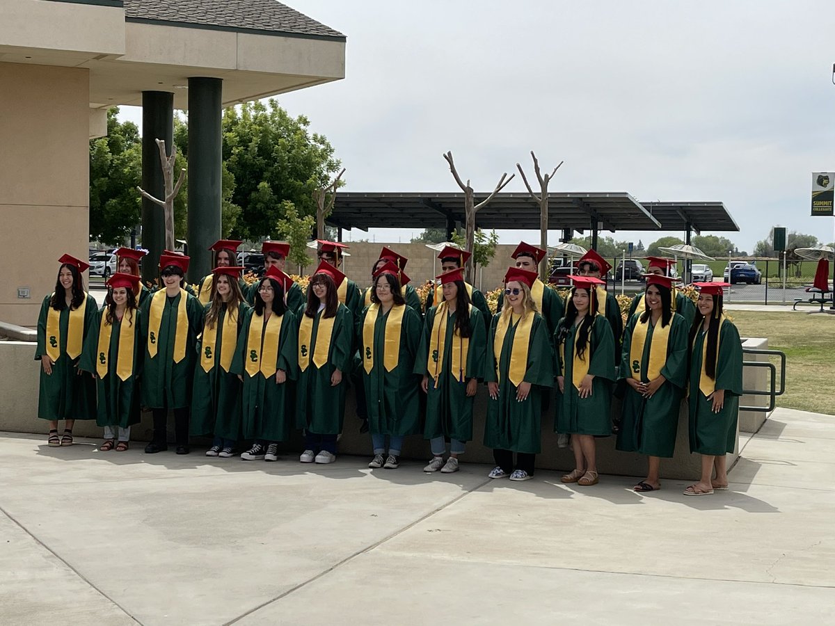 So proud of these graduates who are earning their Associate’s Degree tomorrow night from Porterville College! <a href="/SummitHS_Bears/">SUMMIT COLLEGIATE HIGH SCHOOL</a>