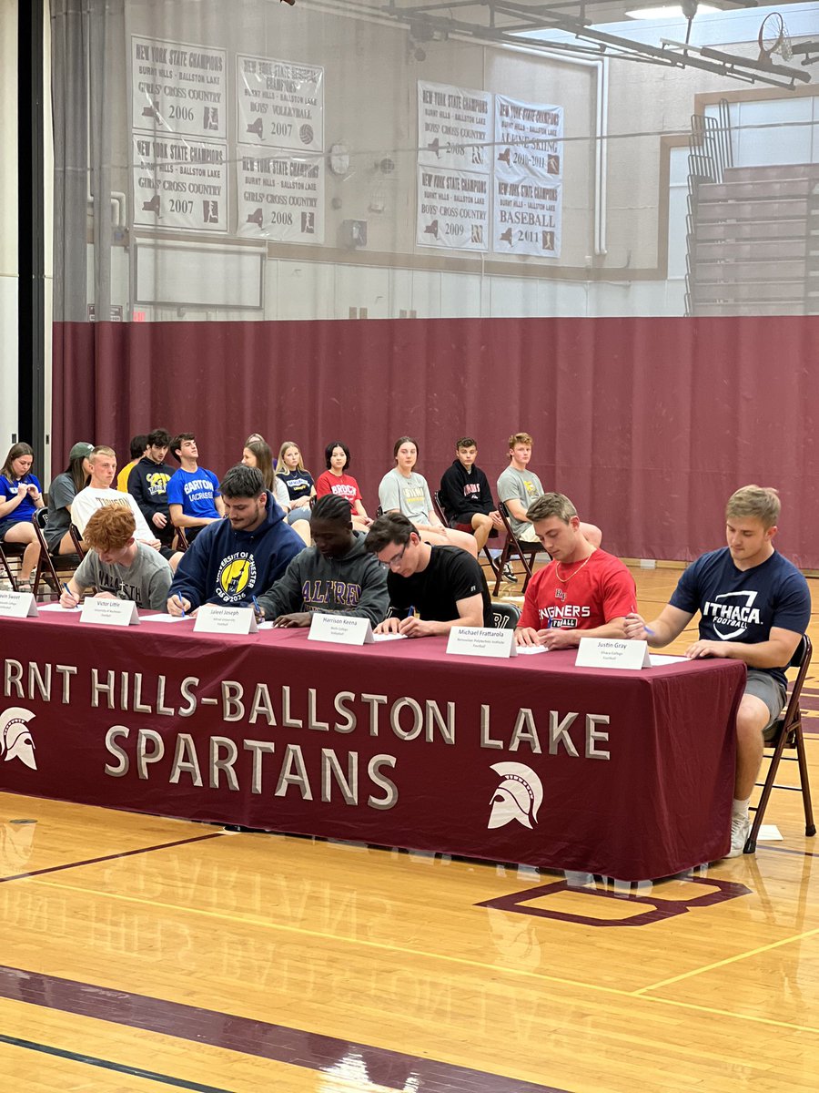 BHBLAthletics's tweet photo. Great Day to Be a Spartan!! 47 athletes moving on to play at the next level. https://t.co/NnzFCxn1wD