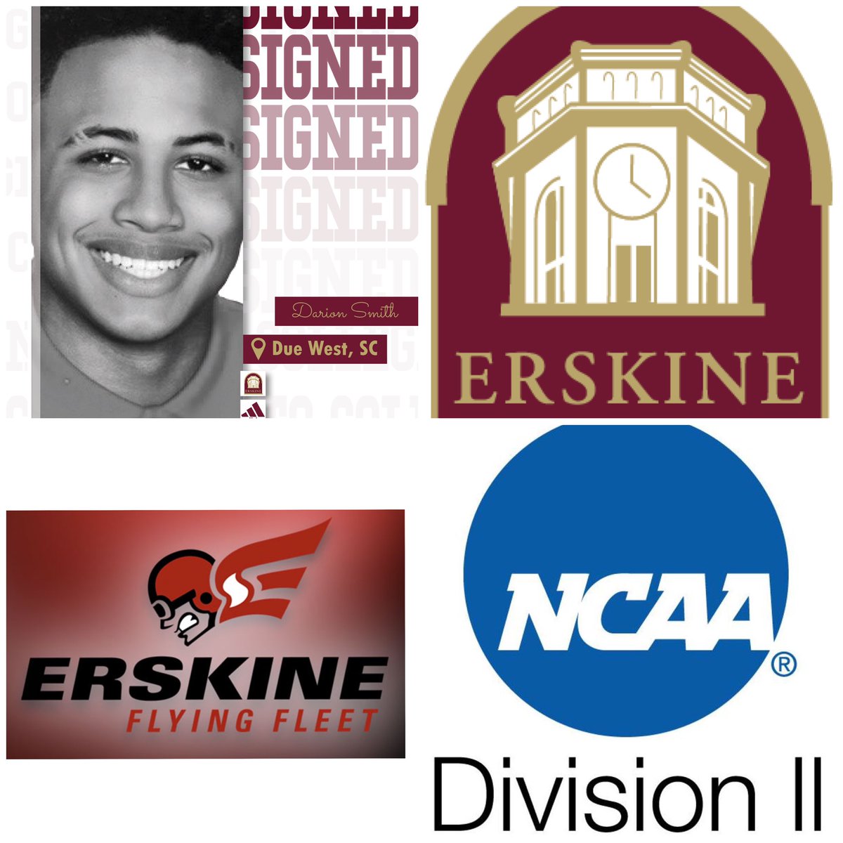 Congratulations to <a href="/INElitePrep/">INDIANA ELITE PREP</a> 21-22 starting PG <a href="/darionbeast4/">Darion smith</a> signing with <a href="/NCAA/">NCAA</a> D2 <a href="/erskinecollege/">Erskine College</a>  Thanks to Head Coach <a href="/SartorSr/">Coach Lee Sartor</a> for making the process simple he saw him believes in <a href="/darionbeast4/">Darion smith</a>  &amp; didn’t see 5’5 he saw ❤️ 🏀IQ, COMMITMENT &amp; PASSION &amp; ACADEMIC EXCELLENCE❗️