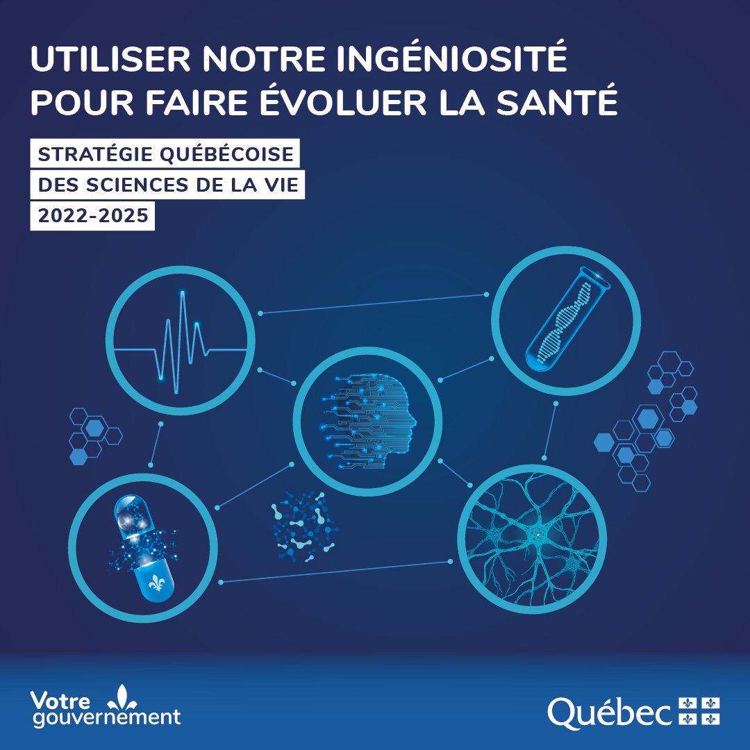 economie_quebec's tweet photo. [ COMMUNIQUÉ ]
Stratégie québécoise des sciences de la vie 2022-2025 - Appui de 211 M$ pour soutenir l'élan du Québec en sciences de la vie

👉https://t.co/jBG16KaLDj

#StrategieSDVIE https://t.co/QT2mfmu91n