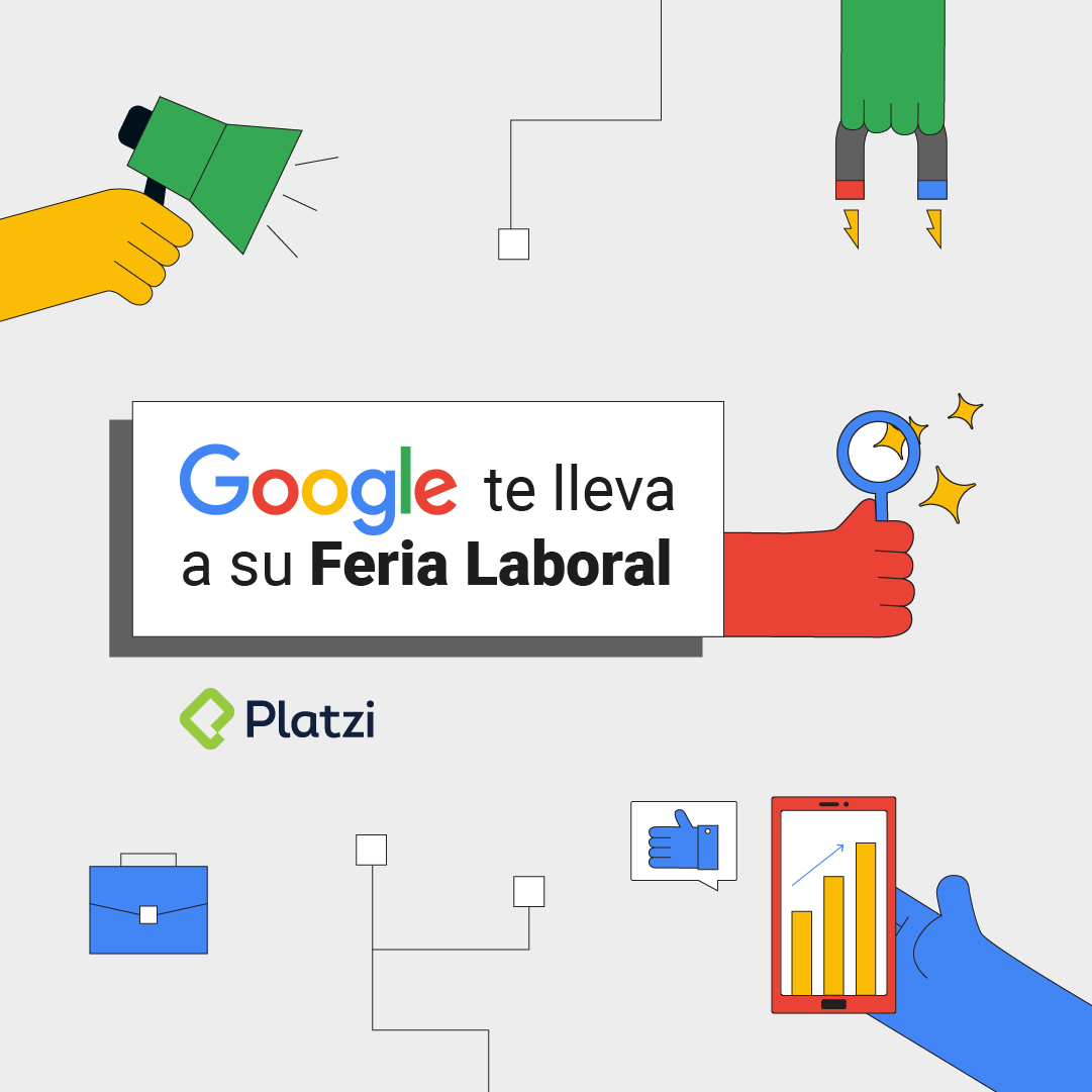 💪Platzi te entrena para que CONSIGAS TRABAJO en publicidad digital🤑

🚀 Cursos de Google Ads e inglés
🚧 Workshops en vivo con especialistas
💼 Entrenamiento para entrevistas de trabajo
🎟 Acceso a la Feria Laboral de <a href="/GoogleColombia/">Google Colombia</a> 

Participa👇
platzi.com/l/google_feria…