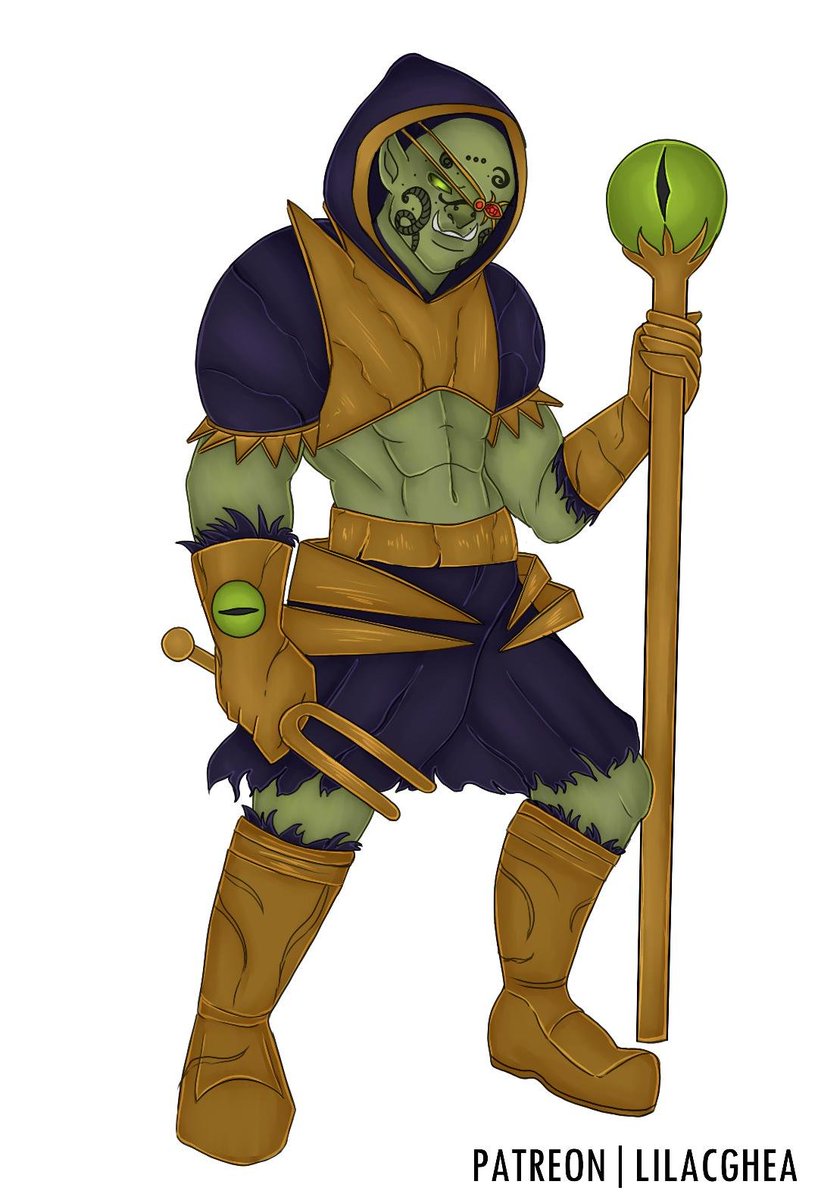 chumasu's tweet photo. I want to thank @LilacGhea for these awesome pieces for #TheAtazanProject! First up is a Warlock High Priest Garr (Based on @Garrtoone) of the Golden Spider Cult a Hieratical group of Anti-theist who preach that the God's are undeserving of worship. https://t.co/WD23zcwzHN