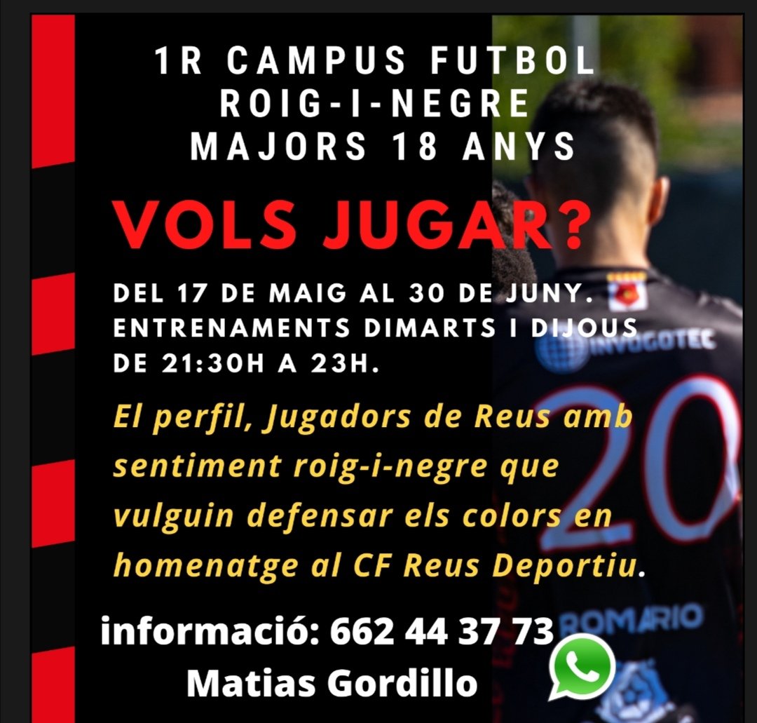 Campus con Matias Gordillo para mayores de 18 años.