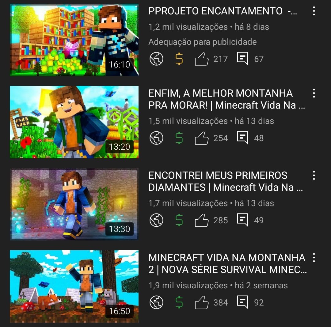 Tô tão sumido do canal, quero voltar com survival que tá dando muito bom em números, mas o lance de trabalhar com papelaria tá me deixando sem tempo! Muita encomenda
Feliz mas triste por estar sem gravar por quase 10 dias