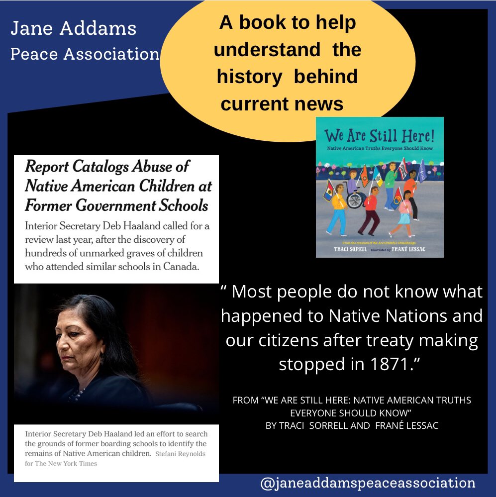 “Despite the continued occupation of our homelands, regular attacks on our sovereignty, and being mostly forgotten in US culture, Native Nations all say, ‘We are still here!’” @tracisorell 

#indigenousBooks #decolonizehistory #native #indigenous #teachthetruth #wearestillhere