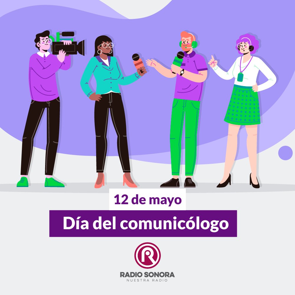 RSonoraFM's tweet photo. 📹¡Felicitamos a todxs nuestrxs colegas y compañerxs que se dedican a esta fundamental profesión hoy en día!🎙

📻Celebramos con la intención de consolidar la identidad de quienes tienen la labor social de informar en cualquier medio de comunicación 🎧

#DíadelComunicólogo https://t.co/U1RDXeqeIh