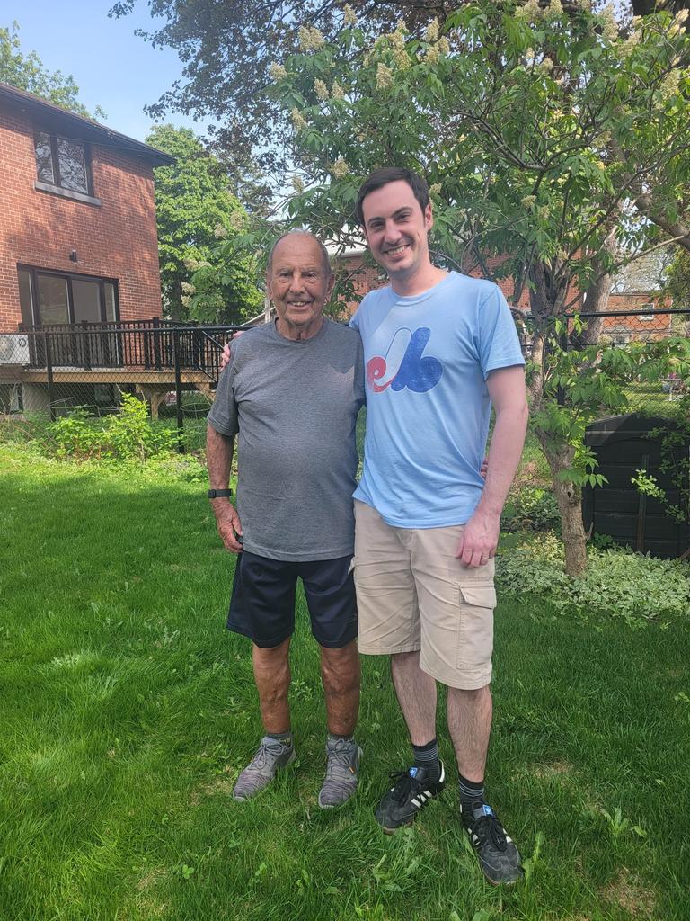 durafourt's tweet photo. So fortunate to be able to wish my grandpa a happy 95th birthday today! Thankful to have such an amazing person in my life. 🎂 🎉🎈 https://t.co/Cj5THmdWS0