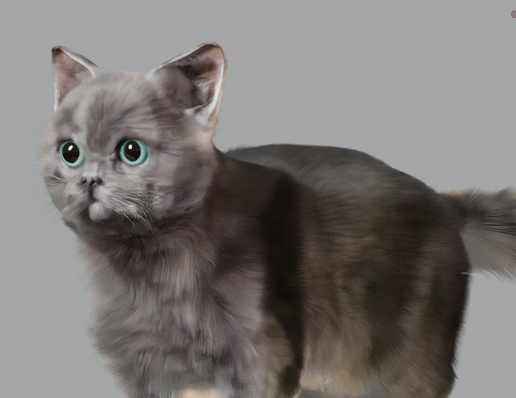 SpectralPastels's tweet photo. It's a baby! I made Mistkit's model. I need to make Nightkit, also I figured out how to have a wind effect with grass particles now, so the scenes will look more realistic for the backgrounds :'D
#warriorcats #mistkit #wcotw #blender3d #b3d #3dart #kitten https://t.co/5f7698zXMo