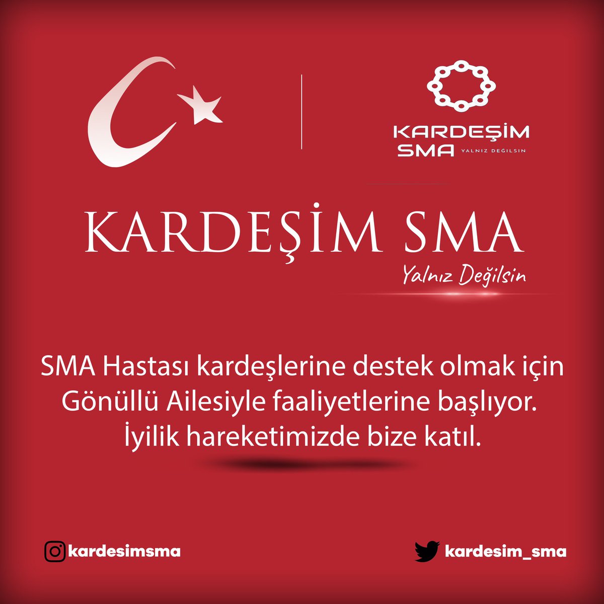 Bana destek olan ailem, KARDEŞİM SMA DERNEĞİ İLE tüm bebeklere destek oluyor. 🕊 sizlerde @kardesim_sma sayfasını takip ederek tüm kardeşlerime yardımcı olun