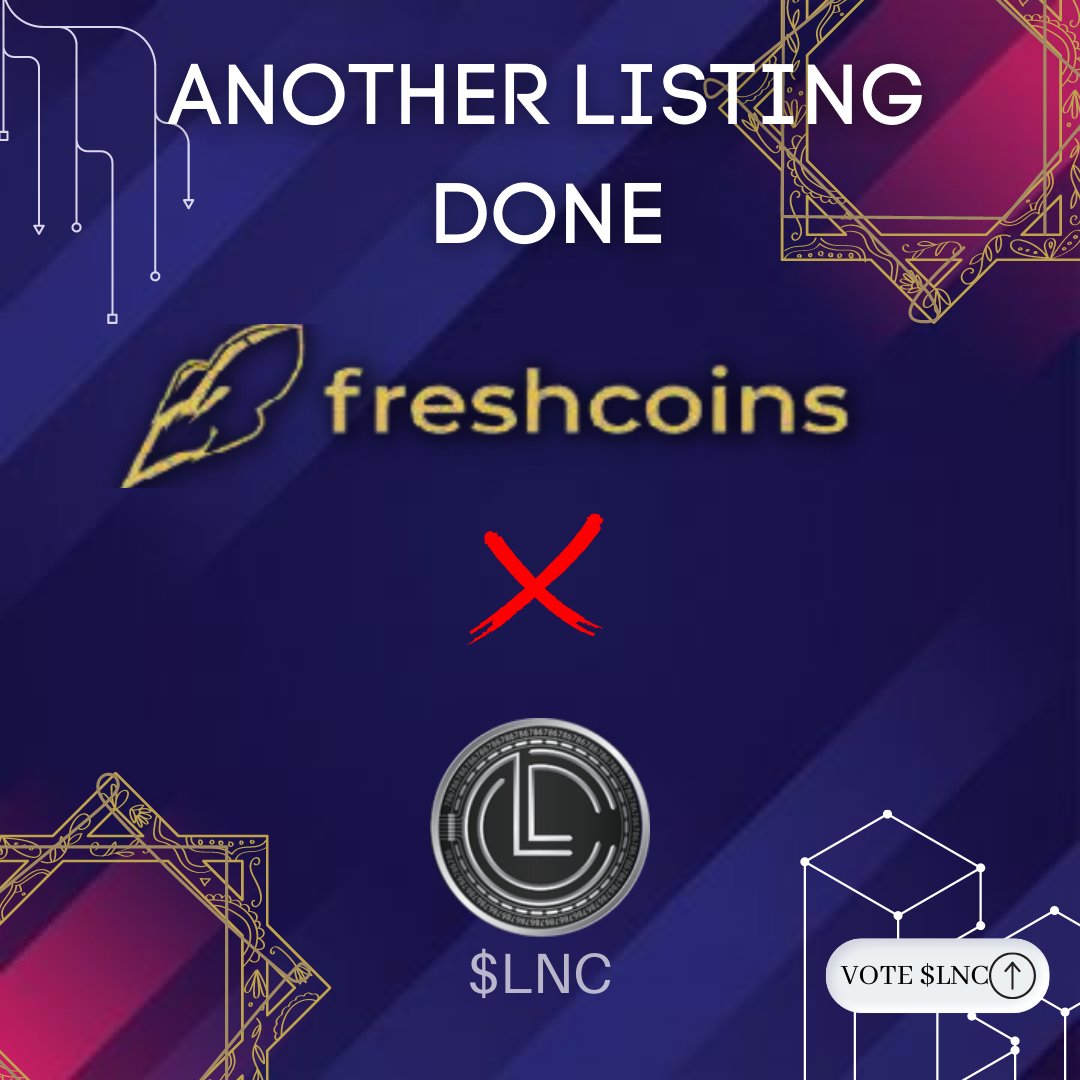 Vote for us on 
<a href="/FreshCoinsIo/">FreshCoins.io</a>

 for 
<a href="/LINCOINLNC/">LinCoin - LNC (We're Hiring)</a>

 please 🔥

freshcoins.io/coins/lincoin

#BSC #BNB #DEFI #freshcoins #metaverse #gaming