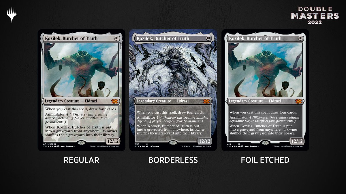 Double Masters 2022 is going to be packed with fan-favorite cards, stunning  new art, and an all new card treatment!