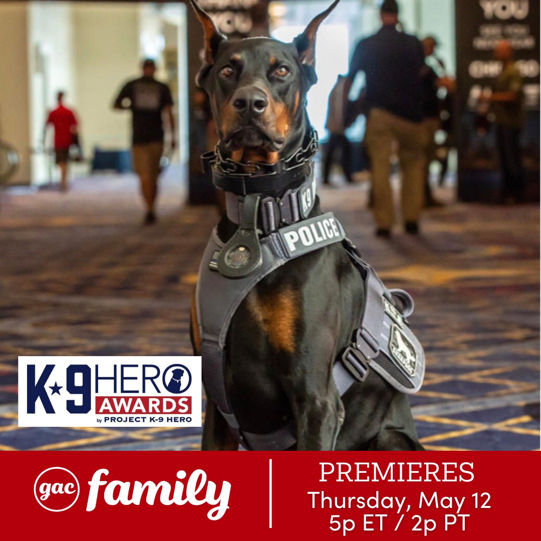 GAfamilyTV's tweet photo. The K-9 Flash Legacy Award goes to K-9 Duke for being a positive role model for children & adults alike, & dedicating time to helping those with autism, amongst a lengthy resume of Menl Police Department service. #K9HeroAwards @JamesCraigmyle @LarissaWohlTV #GACfamilyTV #GACers https://t.co/4ocpu4zFIw
