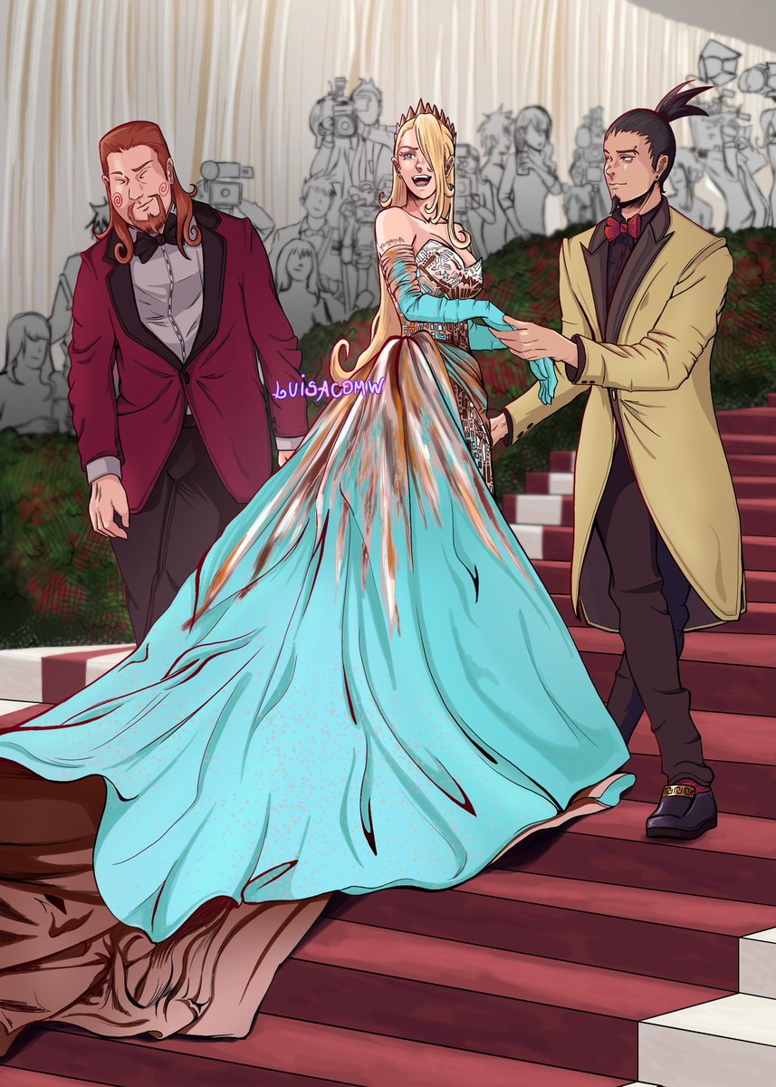 Os InoShikaCho estavam lindos no MetGala 😍
#Naruto #MetGala2022