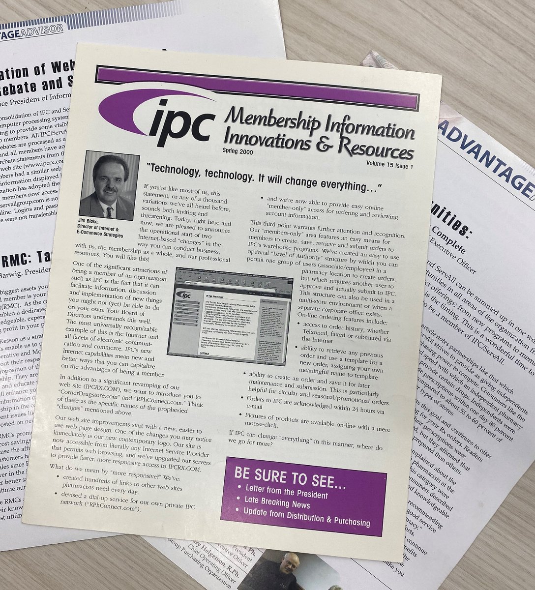 ipcrx's tweet photo. A lot has changed since the spring edition of our member newsletter came out in the year 2000. For one, you may have noticed we no longer print our photos in black and white 😉. #TBT #IPCRx https://t.co/ui8uwisdGk