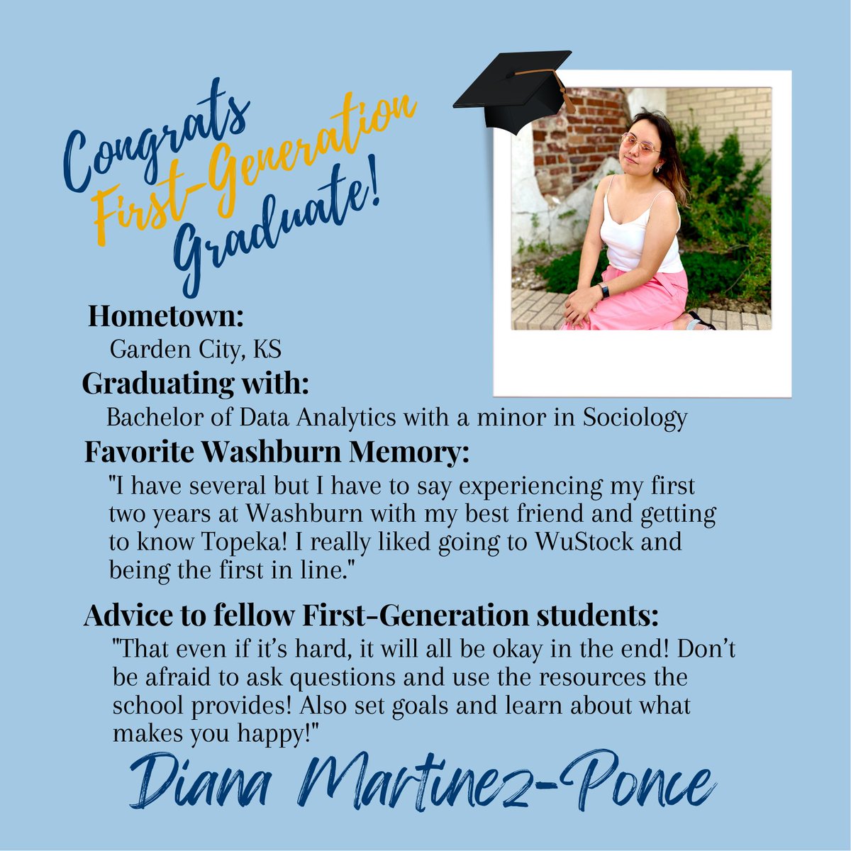 WeAreF1rst's tweet image. We are so proud of these awesome students for their incredible accomplishment of graduating! Help us congratulate them on being First-Generation Graduates!🥳🎉🎓 #firstgenproud #firstgengraduates